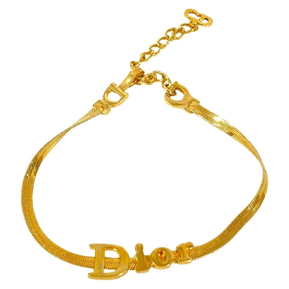 DIOR Vintage Gold Charm Bracelet